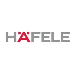Hafele logo - Premium modular kitchen fittings and materials used by LivLux Interiors in their interior projects in Chennai