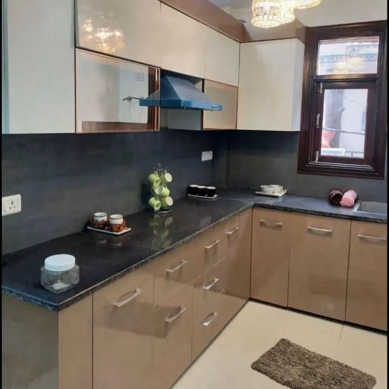 Interior modular kitchen project at client site in Thiruvallur, Chennai - Elegant and functional kitchen design
