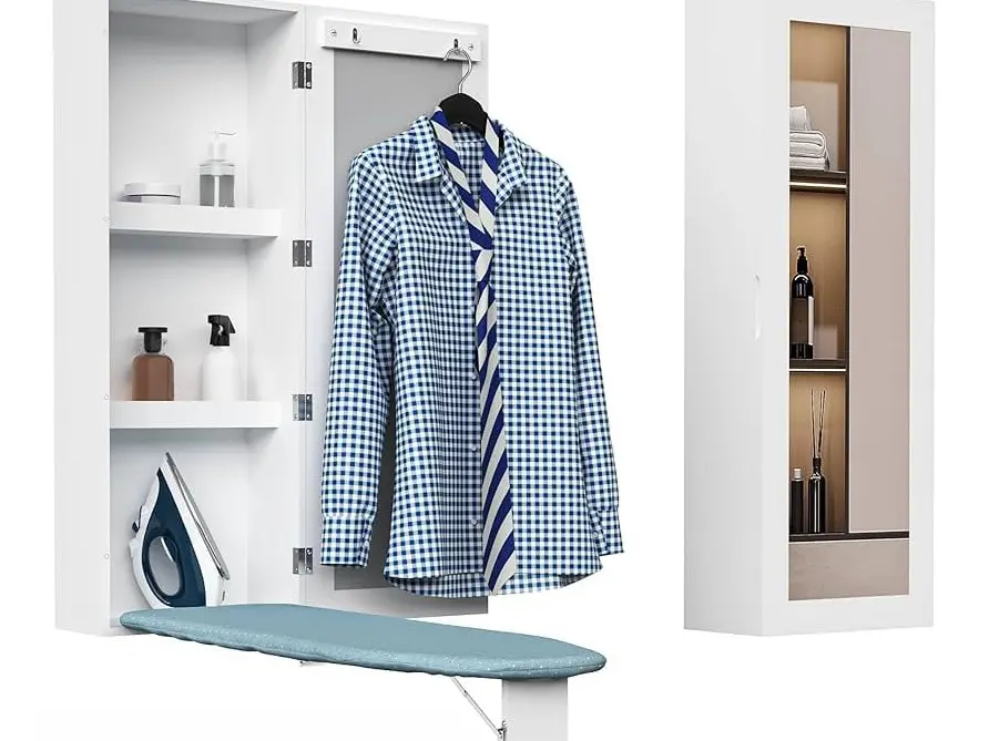 Wall-Attached Foldable Ironing Table