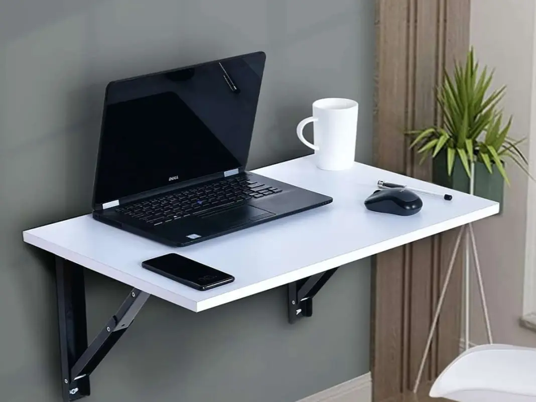 Wall-Attached Foldable Work & Reading Table